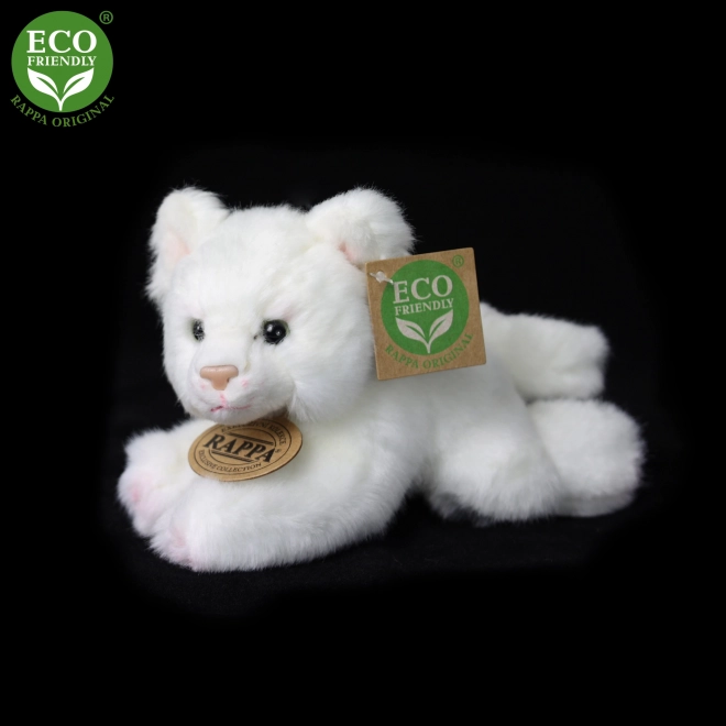 Gatto di peluche sdraiato 17 cm eco-friendly