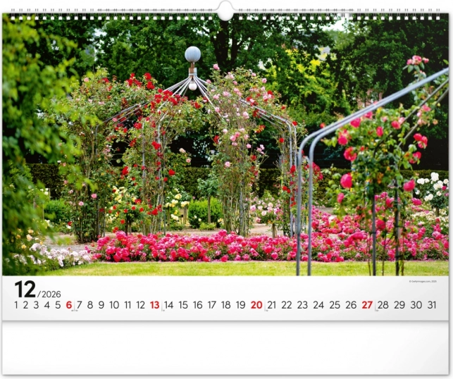 Calendario da parete Giardini 2026