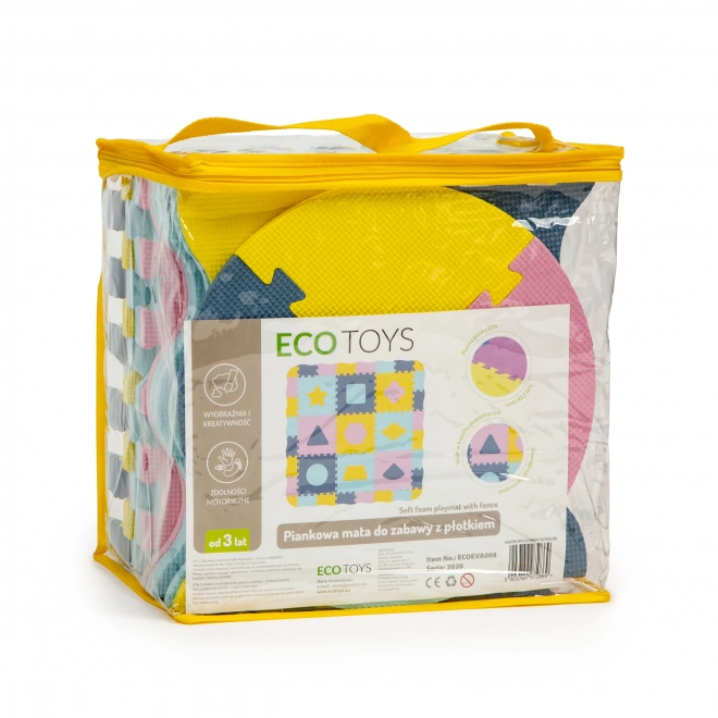 Tappetino in schiuma con bordi - Ekotoys 37 pezzi