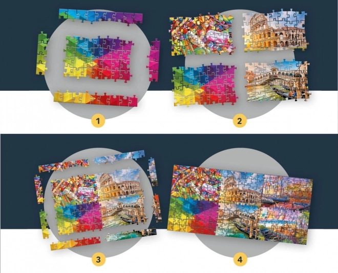 Puzzle Tramonto Romantico: Cappadocia 500 pezzi