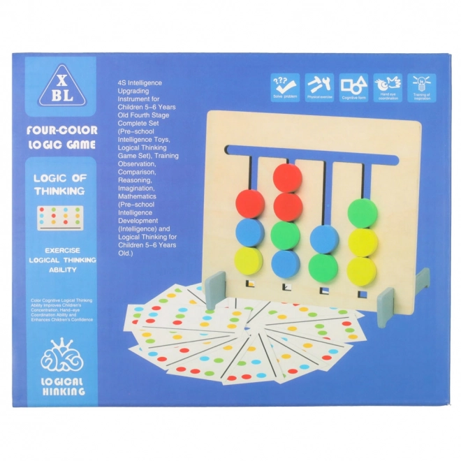 Gioco educativo in legno Colori e Frutta Montessori