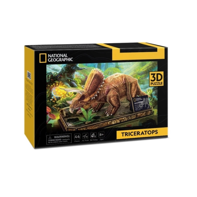 Puzzle 3D National Geographic - Triceratopo