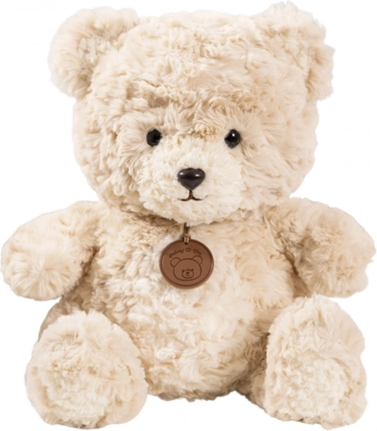 Orsetto di peluche con medaglione beige 25 cm