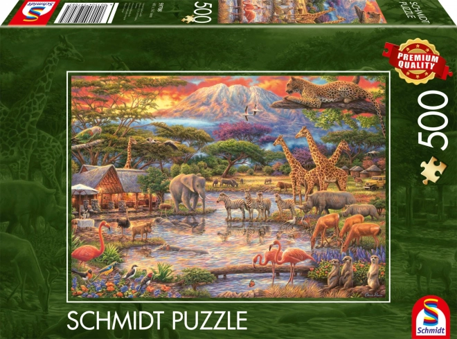 Puzzle Schmidt Paradiso sotto il Kilimangiaro 500 pezzi