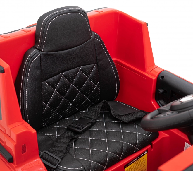 Mercedes AMG G63 per bambini Rosso + telecomando + MP3 LED + avvio lento + EVA + cinture