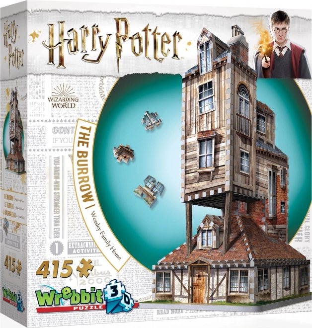 Puzzle 3D Il Tana Harry Potter 415 Pezzi