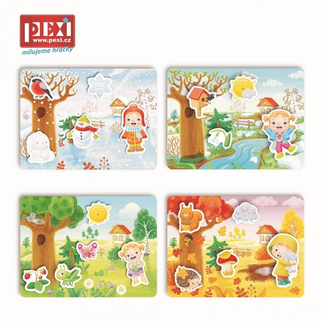 Pexi velcro puzzle - Le stagioni