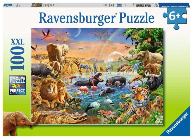 Puzzle Ravensburger Pozza D'Acqua della Giungla