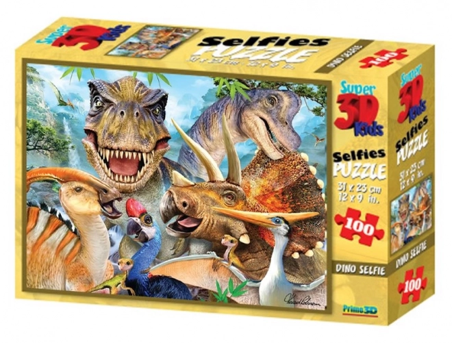 Puzzle 3D Dinosauri Selfie 100 Pezzi