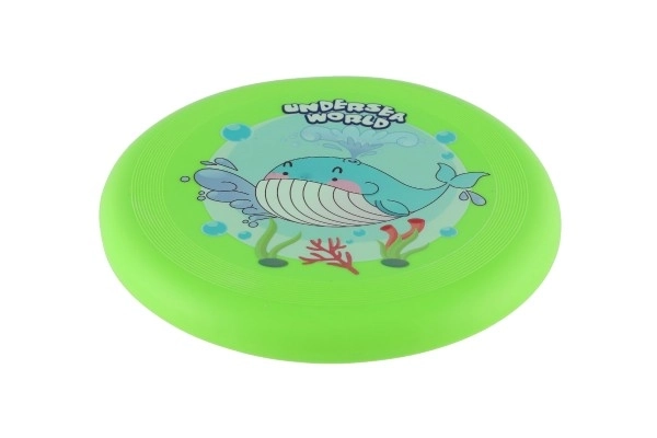 Frisbee di gomma 18 cm colorato per bambini