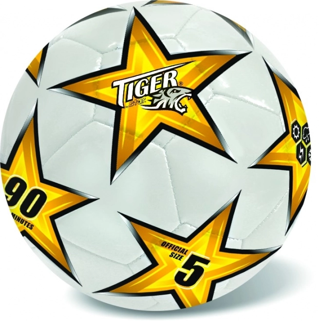 Pallone da calcio giallo in pelle