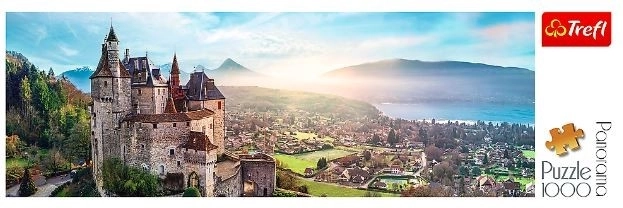 Puzzle Panorama 1000 pezzi - Castello di Menthon, Francia