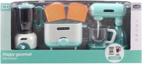 Set cucina con frullatore, sbattitore e tostapane