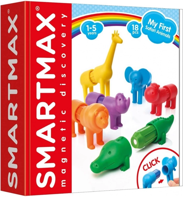 Magnetica Safari Animali Giocattolo per Bambini - Set di 18 Pezzi