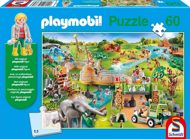 Puzzle SCHMIDT Zoo PLAYMOBIL 60 pezzi con figura