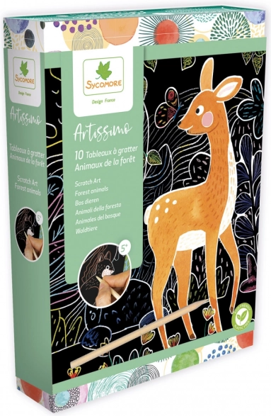 Kit per grattare Animali del bosco