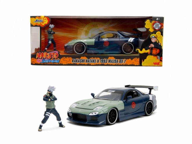 Mazda RX-7 93 con figura Naruto