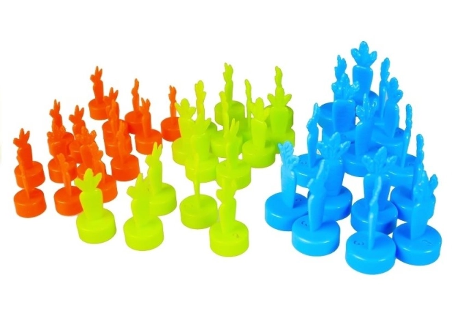 Set colorato di componenti di gioco