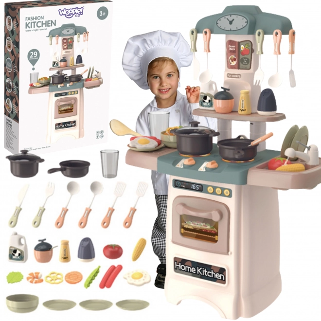 Cucina Giocattolo Interattiva Modna con Acqua e Luci
