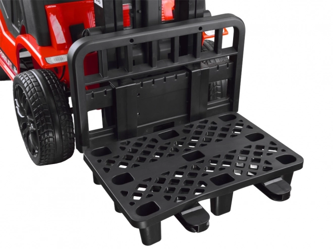 Carrello elevatore a batteria con telecomando – rosso