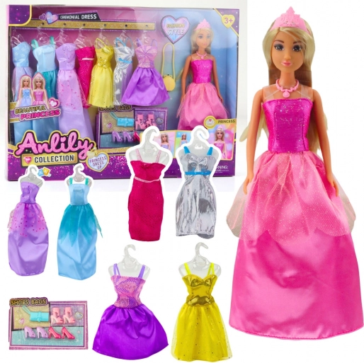 Set di moda Bambola Anlily con abiti e accessori