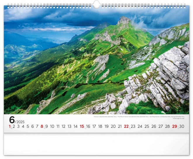 Calendario da parete Magiche Tatra 2025