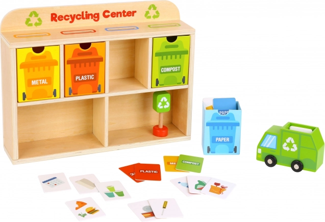 Centro di Riciclaggio Educativo in Legno Tooky Toy