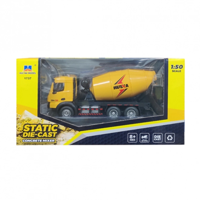 Veicolo da costruzione betoniera Huina giallo