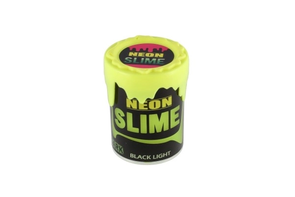 Slime neon con luce al buio