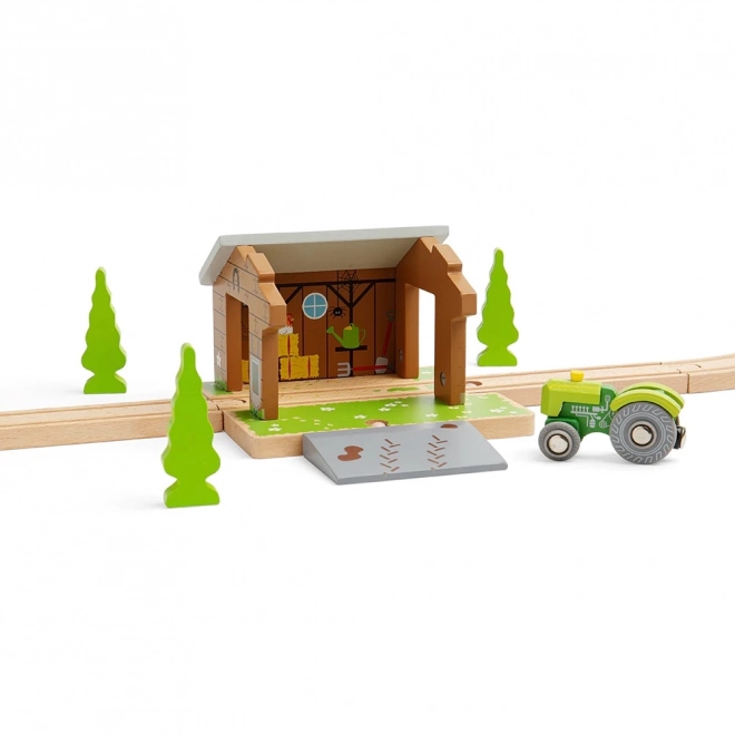 Tunnel a forma di fienile Bigjigs Rail