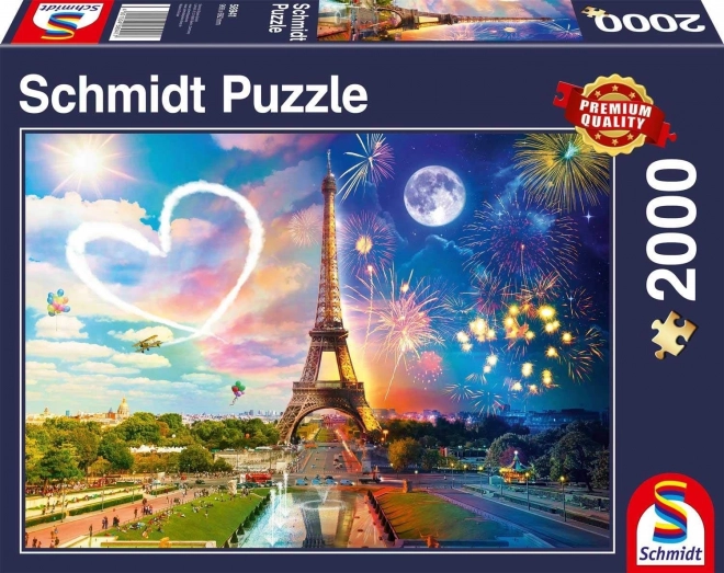 Puzzle Parigi Giorno e Notte 2000 Pezzi