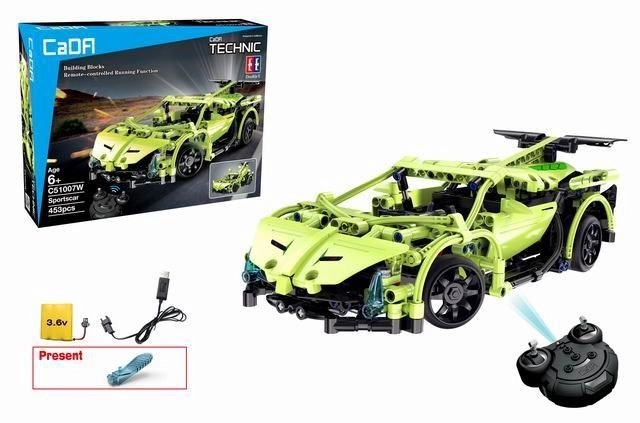 Auto sportivo RC con blocchi costruzione CaDa 453 pezzi