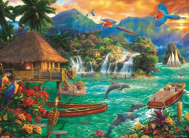 Puzzle Vita sull'isola 3000 pezzi