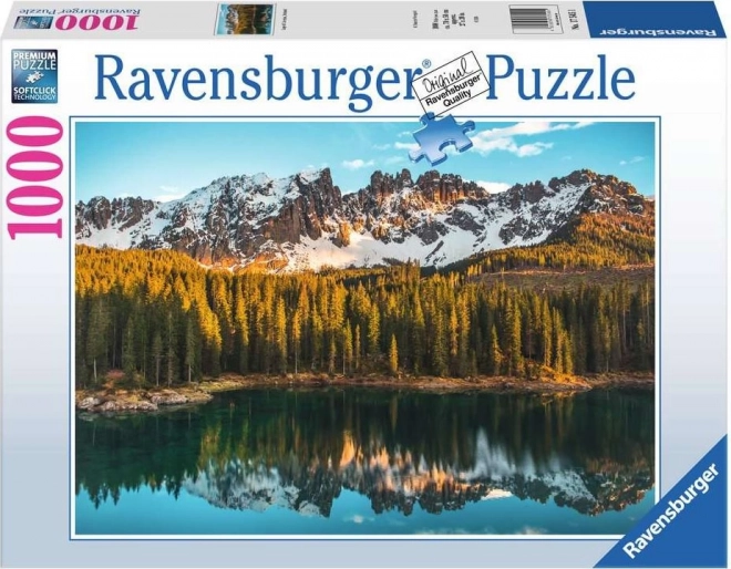 Puzzle Ravensburger Lago di Carezza, Italia 1000 Pezzi
