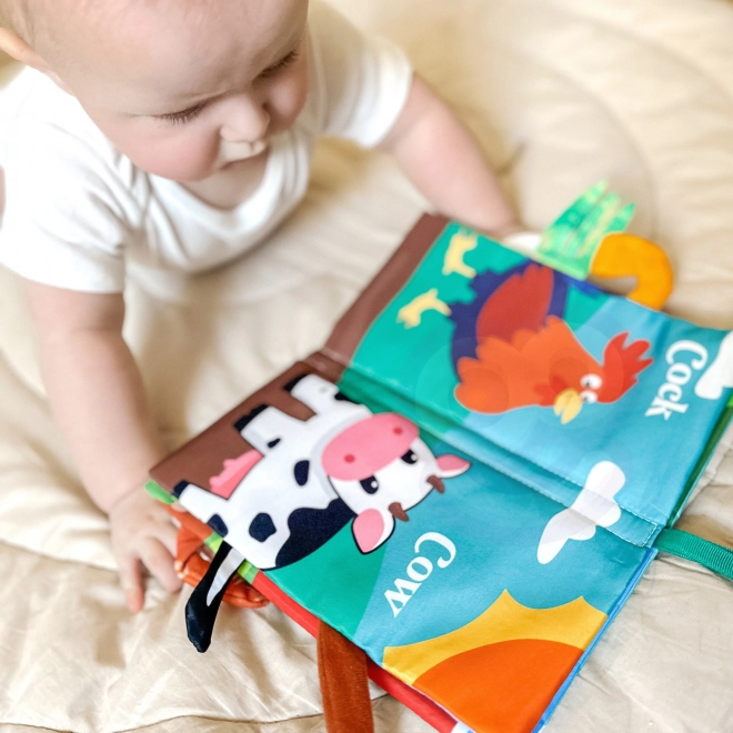 Libro Sensoriale Animali con Code per Neonati Woopie