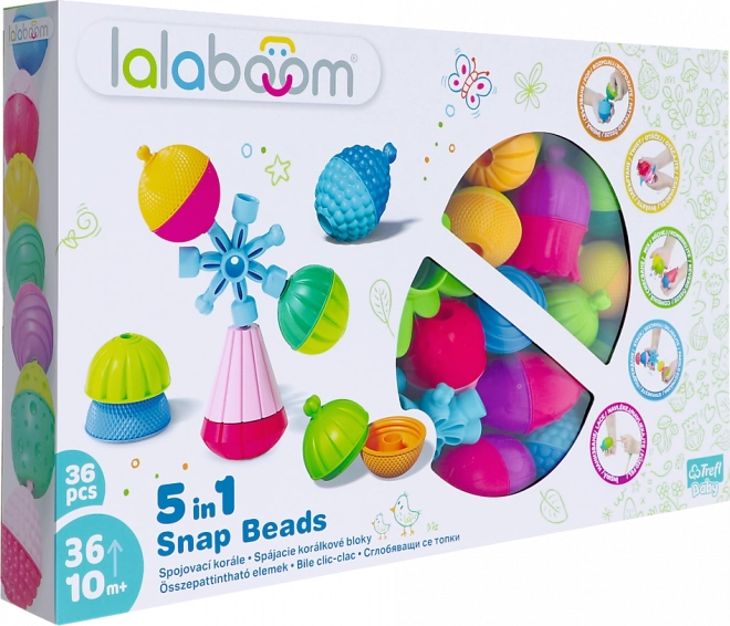Set Costruzioni Lalaboom 5 in 1 Perle Collegabili Grande Set 36 Pezzi
