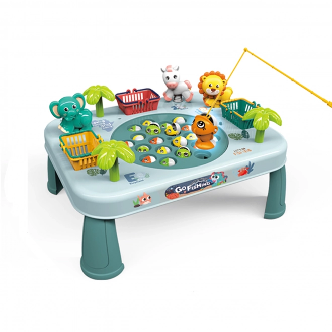 Gioco di abilità pesca interattiva verde