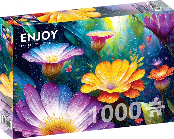 Puzzle Fiori Nella Pioggia 1000 Pezzi