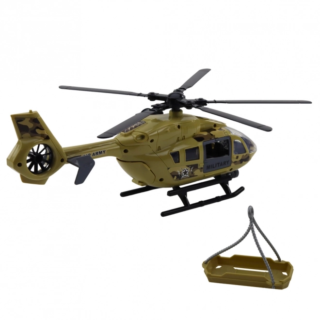 Elicottero militare con luci e suoni