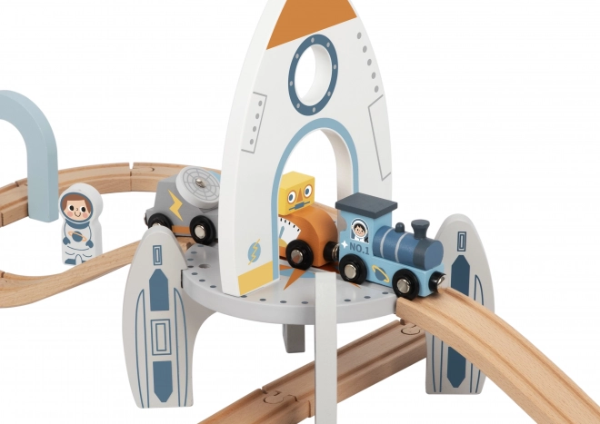 Trenino Spaziale in Legno di Tooky Toy