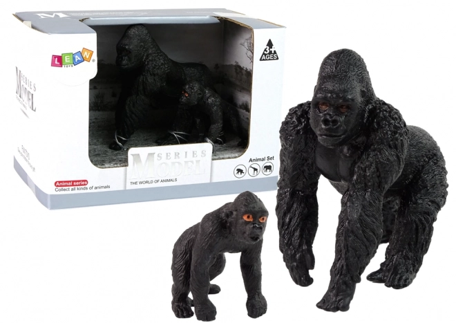 Set di Due Figure Gorilla Animali del Mondo