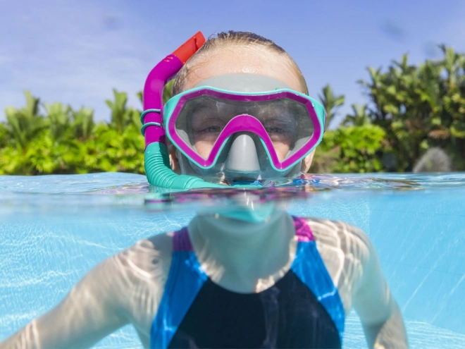 Maschera e Tubo da Immersione per Bambini Bestway – rosso