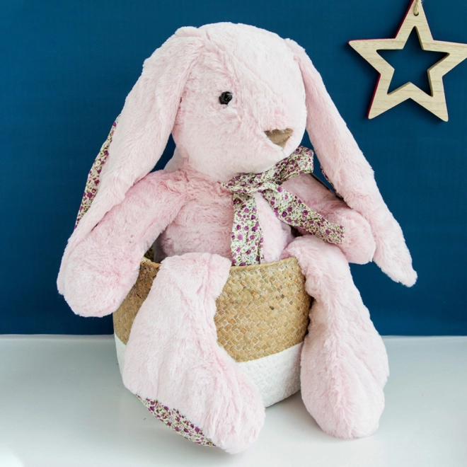 Coniglietto rosa peluche Doudou 50 cm