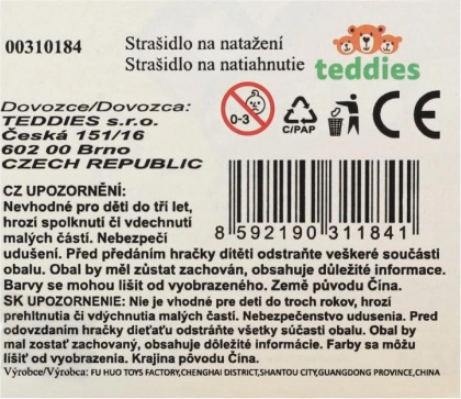Denti saltellanti carichi a molla 5 cm, vari colori