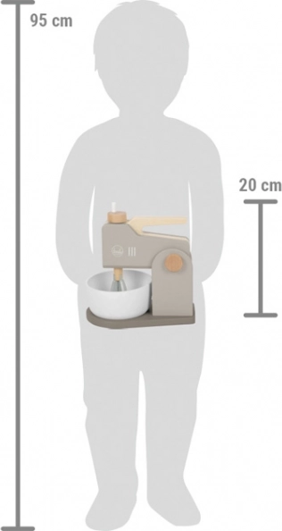 Robot da cucina in legno Small Foot 2 in 1 Tasty grigio