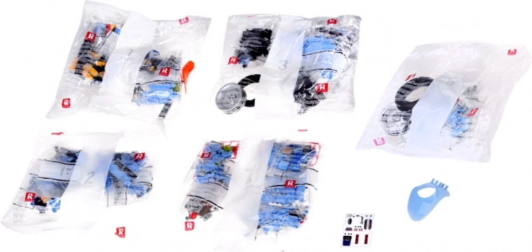 Costruzione chiara con bustine numerate