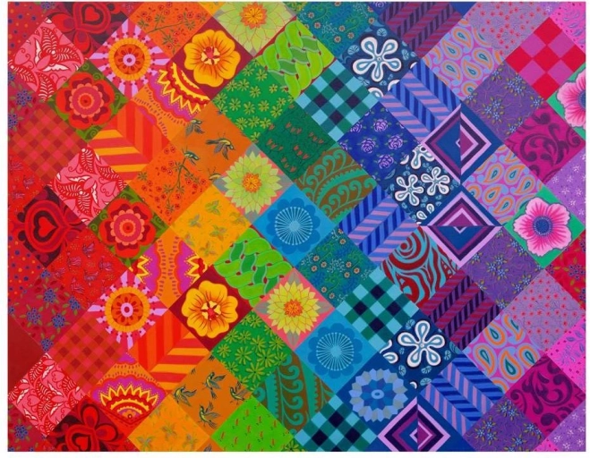 Puzzle Patchwork arcobaleno 1000 pezzi