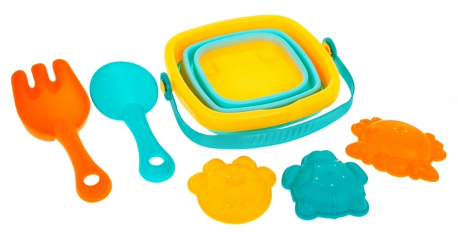 Set di accessori per sabbia per bambini 12 mesi+ con secchiello e formine