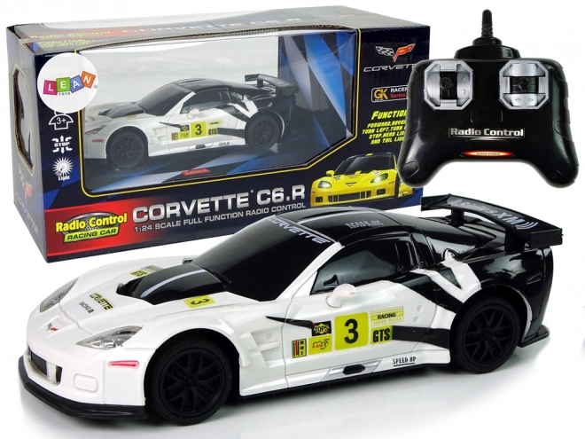 Auto sportiva radiocomandata 1:24 Corvette C6.R bianco