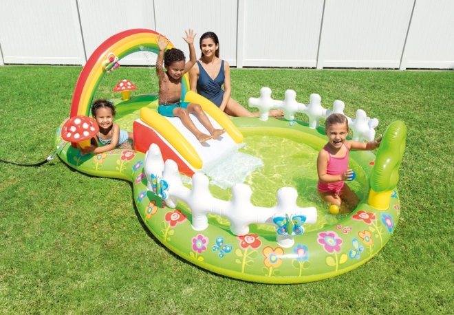 Centro giochi gonfiabile da giardino